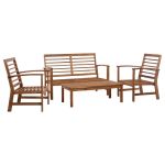 Set mobilier de grădină, 4 piese, lemn masiv de acacia  GartenMobel Dekor
