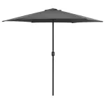 Umbrelă de soare cu stâlp aluminiu, antracit, 270 x 246 cm GartenMobel Dekor