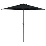Umbrelă de soare cu stâlp aluminiu, negru, 270 x 246 cm GartenMobel Dekor