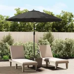 Umbrelă de soare de exterior, stâlp aluminiu, antracit, 270 cm GartenMobel Dekor