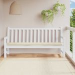 Pernă de bancă de grădină, crem, 200x50x3 cm, textil oxford GartenMobel Dekor
