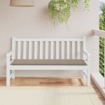 Pernă de bancă de grădină gri taupe, 150x50x3 cm, textil oxford GartenMobel Dekor