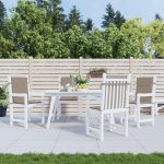 Perne cu spătar mic, 4 buc. gri taupe 100x50x3 cm textil oxford GartenMobel Dekor