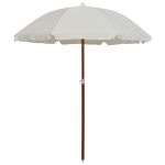 Umbrelă de soare cu stâlp din oțel, nisipiu, 180 cm GartenMobel Dekor