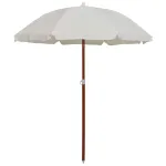 Umbrelă de soare cu stâlp din oțel, nisipiu, 180 cm GartenMobel Dekor