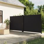 Copertină laterală retractabilă, negru, 160x1200 cm GartenMobel Dekor