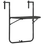 Masă balcon suspendată maro 60x64x83,5 cm plastic aspect ratan GartenMobel Dekor