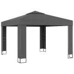 Pavilion cu acoperiș dublu, antracit, 3 x 3 m GartenMobel Dekor