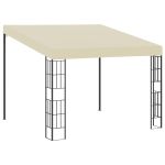 Pavilion de perete, crem, 3 x 3 m, material textil GartenMobel Dekor
