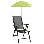 Umbrele pentru scaun de camping, 2 buc., verde, 105 cm GartenMobel Dekor