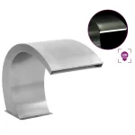 Fântână de piscină cu LED-uri, 30 x 60 x 45 cm, oțel inoxidabil GartenMobel Dekor