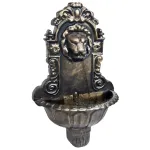 Fântână de perete cu design cap de leu, bronz GartenMobel Dekor