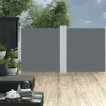 Copertină laterală retractabilă, antracit, 120 x 600 cm GartenMobel Dekor