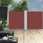 Copertină laterală retractabilă, maro, 120 x 600 cm GartenMobel Dekor
