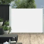 Copertină laterală retractabilă de terasă, crem, 140 x 500 cm GartenMobel Dekor