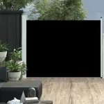 Copertină laterală retractabilă de terasă, negru, 140x500 cm GartenMobel Dekor
