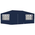 Cort de petrecere profesional cu pereți albastru 4x6 m 90 g/m² GartenMobel Dekor