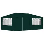 Cort de petrecere profesional cu pereți verde 4 x 6 m 90 g/m² GartenMobel Dekor
