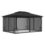 Pavilion cu plase, antracit, 300 x 400 x 265 cm GartenMobel Dekor