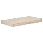 Pernă podea canapea din paleți, bej, 120 x 80 x 10 cm, bumbac GartenMobel Dekor