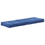 Pernă podea canapea din paleți, bleu, 120 x 40 x 7 cm, bumbac GartenMobel Dekor