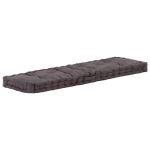 Pernă podea canapea din paleți antracit 120 x 40 x 7 cm bumbac GartenMobel Dekor