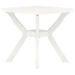 Masă de bistro, alb, 70x70x72 cm, plastic GartenMobel Dekor