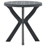 Masă de bistro, antracit, Ø70 cm, plastic GartenMobel Dekor
