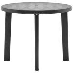 Masă de grădină, antracit, 89 cm, plastic GartenMobel Dekor