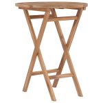 Masă de grădină pliabilă, 60 cm, lemn masiv de tec  GartenMobel Dekor