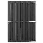 Poartă de grădină, gri, 100 x 150 cm, WPC GartenMobel Dekor