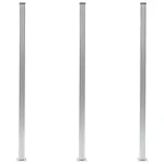 Stâlpi de gard, 3 buc., 185 cm, aluminiu GartenMobel Dekor