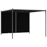 Pergolă de grădină cu acoperiș retractabil, antracit, 3 x 3 m GartenMobel Dekor