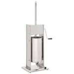 Aparat de umplut cârnați manual, argintiu, 15L, oțel inoxidabil  GartenMobel Dekor