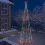 Decorațiune brad Crăciun conic 752 LED-uri colorate 160x500 cm GartenMobel Dekor