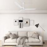 Ventilator de tavan, alb, 142 cm GartenMobel Dekor