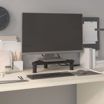Suport de colț pentru monitor, negru, 49x28x10,5 cm GartenMobel Dekor