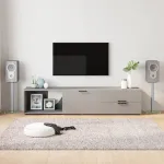 Suporturi pentru difuzoare 2 buc, sticlă securizată, 1 stâlp GartenMobel Dekor