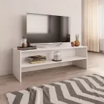 Comodă TV, alb, 120 x 40 x 40 cm, lemn prelucrat GartenMobel Dekor