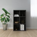Bibliotecă/Servantă, negru, 66x30x98 cm, PAL GartenMobel Dekor