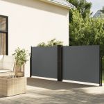 Copertină laterală retractabilă, antracit, 120x1200 cm GartenMobel Dekor