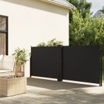 Copertină laterală retractabilă, negru, 120x1200 cm GartenMobel Dekor