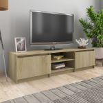 Comodă TV, stejar Sonoma, 140 x 40 x 35,5 cm, PAL GartenMobel Dekor