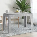 Masă de bucătărie, gri beton, 120 x 60 x 76 cm, PAL GartenMobel Dekor