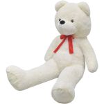 Ursuleț de pluș moale de jucărie XXL, alb, 135 cm  GartenMobel Dekor