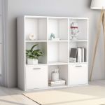 Bibliotecă, alb, 98 x 30 x 98 cm, PAL GartenMobel Dekor