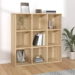 Bibliotecă, stejar Sonoma, 98x29x97,5 cm, lemn prelucrat GartenMobel Dekor