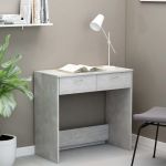 Birou, gri beton, 80 x 40 x 75 cm, PAL GartenMobel Dekor