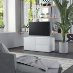 Comodă TV, alb, 80 x 34 x 36 cm, PAL  GartenMobel Dekor