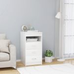 Dulap cu sertare, alb, 40x50x76 cm, lemn compozit GartenMobel Dekor